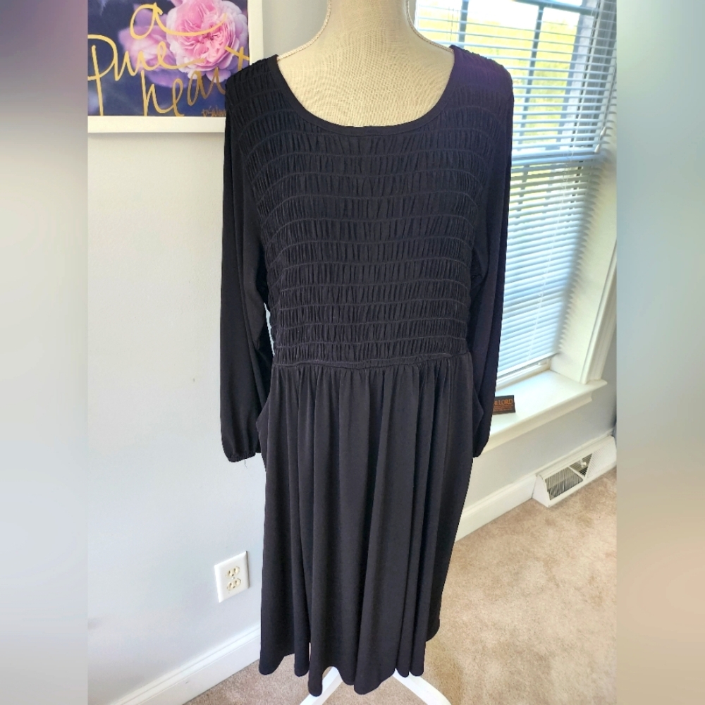 torrid Black Long Sleeve Midi Dress